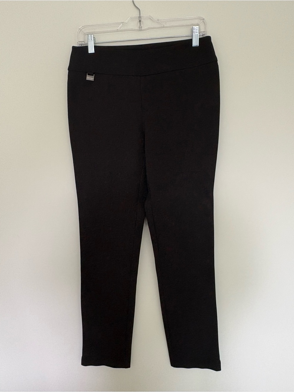 Lisette L Montreal Pull On Slim Crop Ankle Pants Black